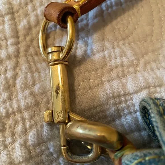 Louis Vuitton Mini Pleaty Monogram Denim Bag Mint - Picture 3 of 14